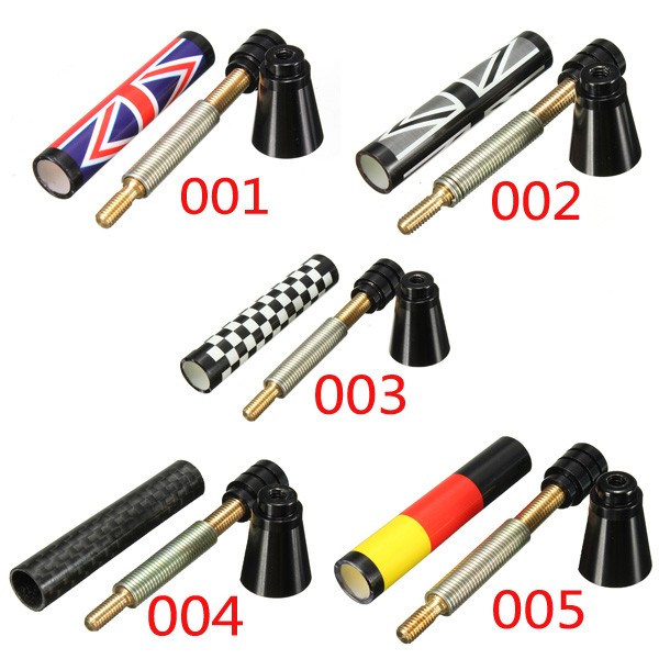 77cm107cm-Union-Jack-UK-GER-Flag-Carbon-Fiber-Grid-Car-Antenna-1016159