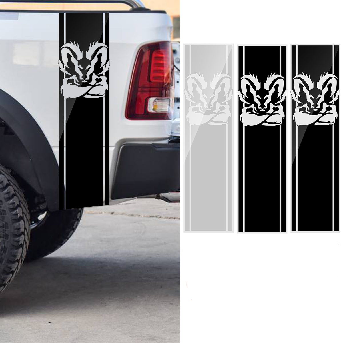 97x-25CM-Car-Stripe-Racing-Stickers-PVC-Decals-for-Dodge-Ram-1500-2500-3500-57L-DS011-1400778