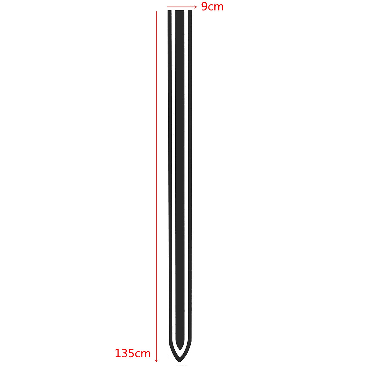 9x135CM-Graphic-Decal-Vinyl-Car-Stripes-Bonnet-Plus-Universal-Viper-Racing-Thin-1732249