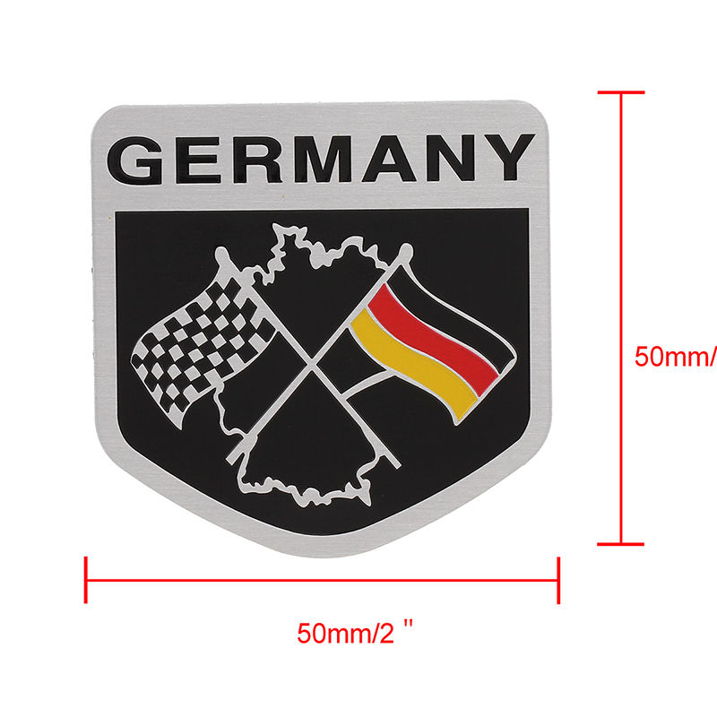 Alloy-Metal-Racing-German-Flag-Emblem-Badge-Decal-Decorative-Sticker-1064461