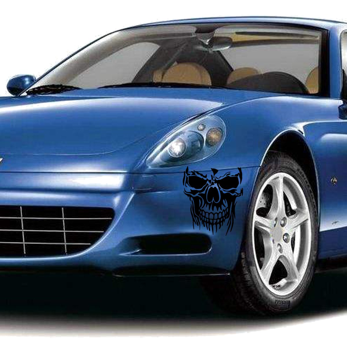 Black-Cool-Skull-Vinyl-Decal-Car-Stickers-Truck-Trailer-Room-Window-Door-285CM-X-231CM-1590929