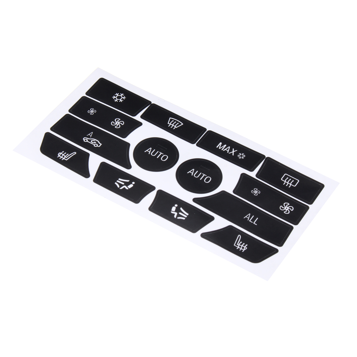 Black-Plastic-Dash-Climate-Control-Panel-Buttons-Repair-Car-Decals-Kit-For-BMW-5-Series-1499195