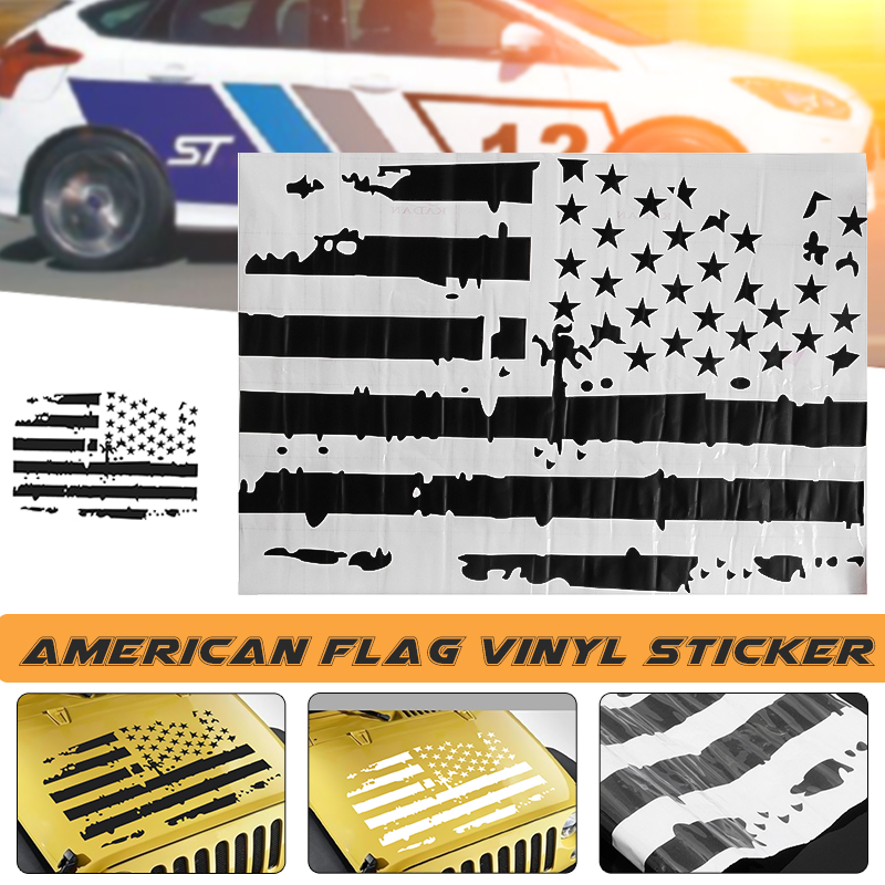 Car-American-USA-Flag-Hood-Blackout-Vinyl-Decal-Stickers-For-JeepWrangler-JK-TJ-YJ-1526059