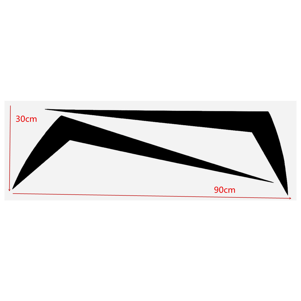 Car-Auto-Hood-Vinyl-Stickers-Engine-Cover-Stripe-Sticker-White-Universal-1703346