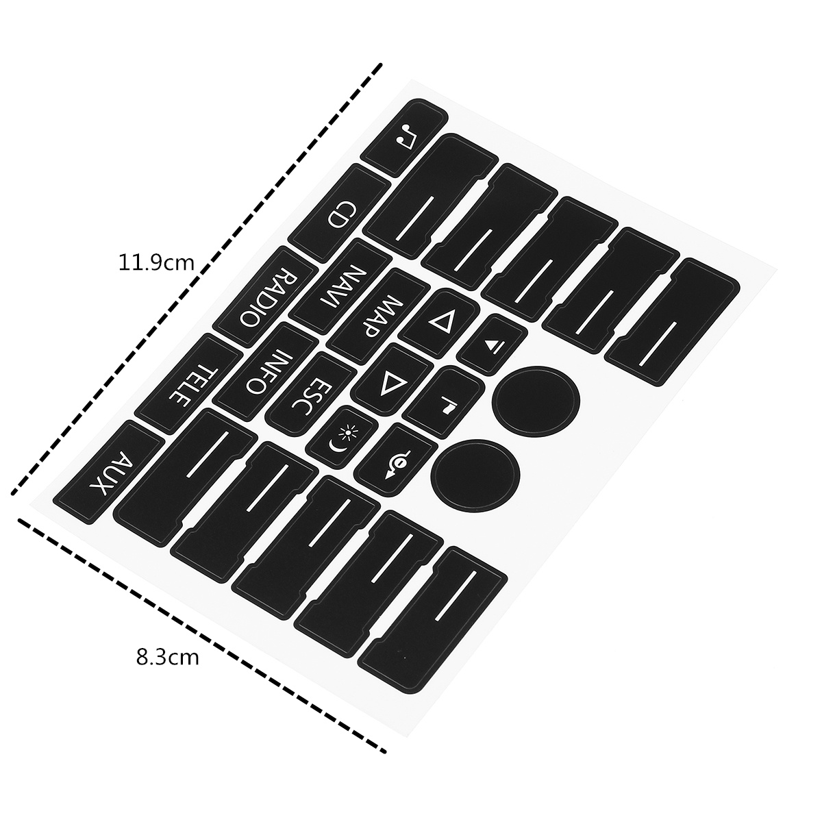 Car-Control-Button-Repair-Kit-Decals-Stickers-for-VW-Volkswagen-Touareg-04ndash09-1435822