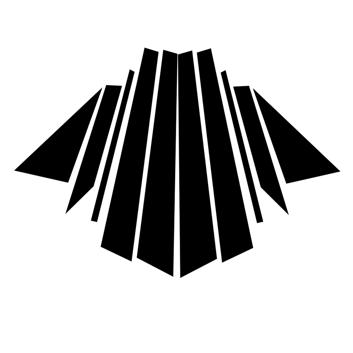 Car-Door-B-Pillar-Mirror-Plate-Molding-Trim-Black-For-Hyundai-creta-ix25-2016-19-1674408