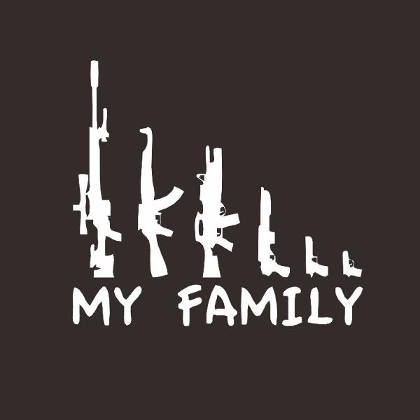 Car-Sticker-MY-FAMILY-Gun-Decals-Vehicle-Truck-Bumper-Window-Wall-Mirror-Decoration-1154537