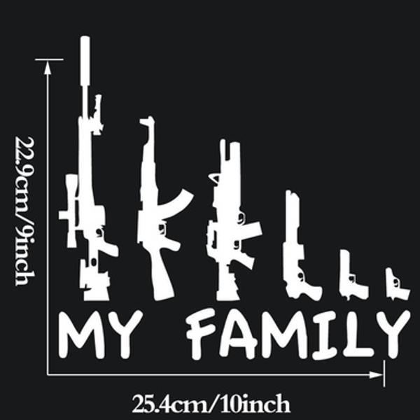 Car-Sticker-MY-FAMILY-Gun-Decals-Vehicle-Truck-Bumper-Window-Wall-Mirror-Decoration-1154537