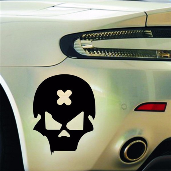Cross-Error-Skull-Car-Sticker-Skeleton-Motorcycle-Reflective-Vinyl-Decal-Tag-14cm11cm-1027635