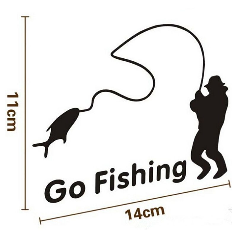 Go-Fishing-Car-Sticker-14x11cm-Vinyl-Car-Window-Decal-Decals-Graphics-Sticker-Car-styling-1152155