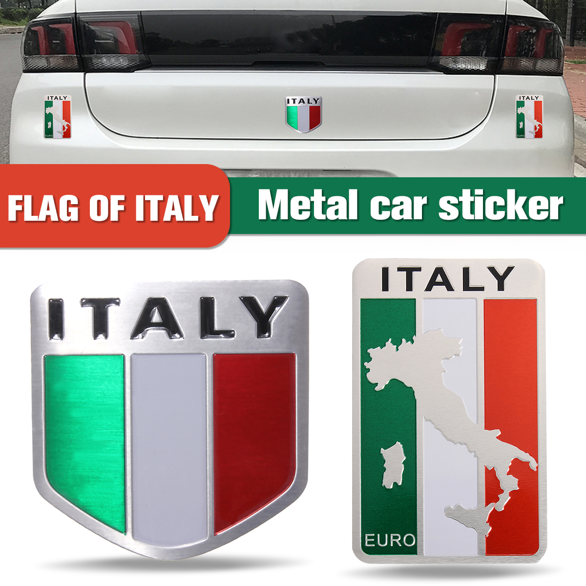 Italy-Flag-Alloy-Metal-Auto-Racing-Sports-Emblem-Badge-Decal-Sticker-1000181