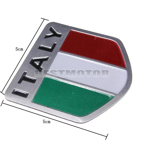 Italy-Flag-Alloy-Metal-Auto-Racing-Sports-Emblem-Badge-Decal-Sticker-1000181