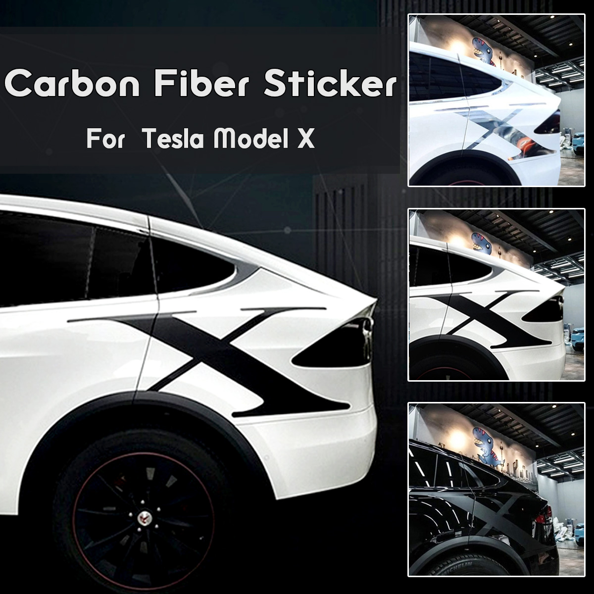 MODEL-X-Car-Body-Stickers-X-Shape-Carbon-Back-Matte-Electroplated-Silver-1598049