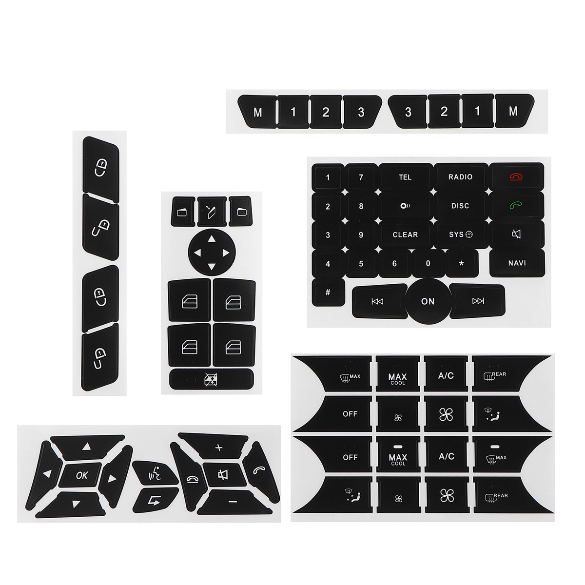Matte-Black-Button-Repair-Decals-Car-Stickers-For-Mercedes-Benz-GLK350-C-Class-CLS-C218-SLK-W172--W2-1662446
