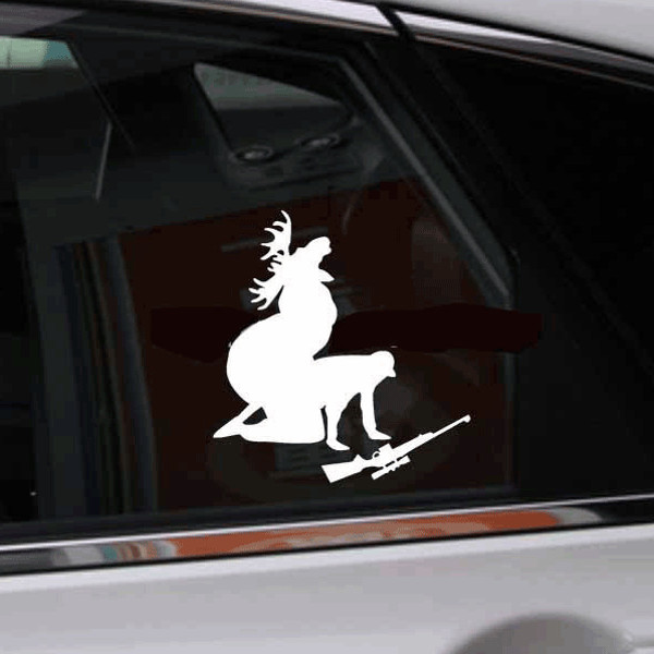 Moose-Hunting-Funny-Car-Stickers-Auto-Truck-Vehicle-Motorcycle-Decal-1169846