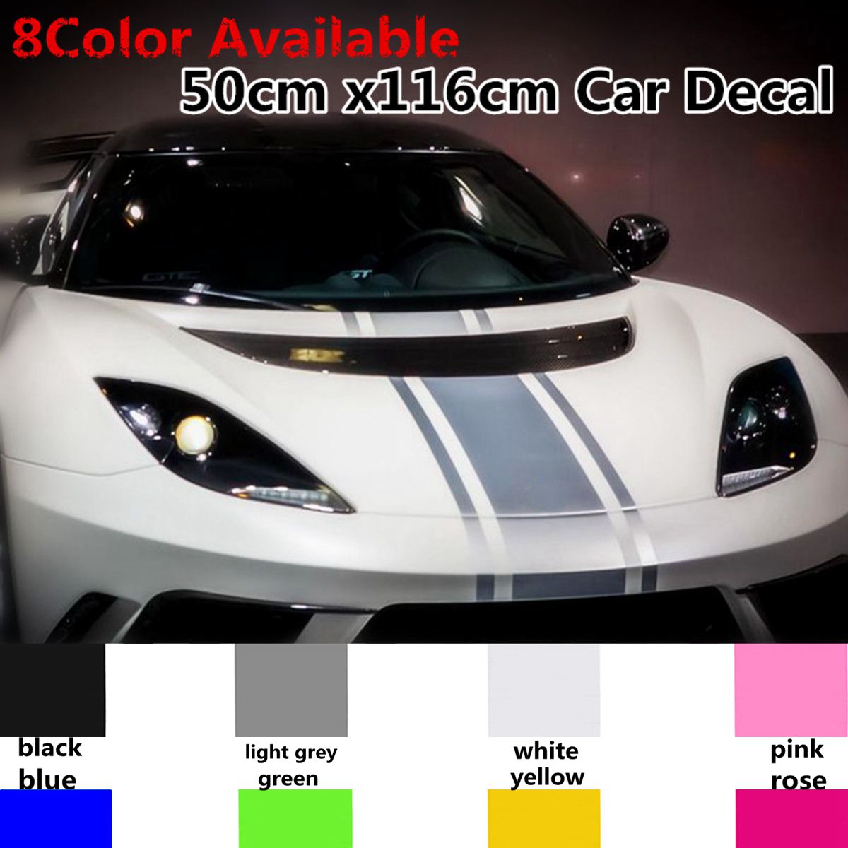 Stripe-Vinyl-Pinstripe-Racing-Car-Truck-Hood-Roof-Decals-Stickers-Decor-50x116cm-1216962