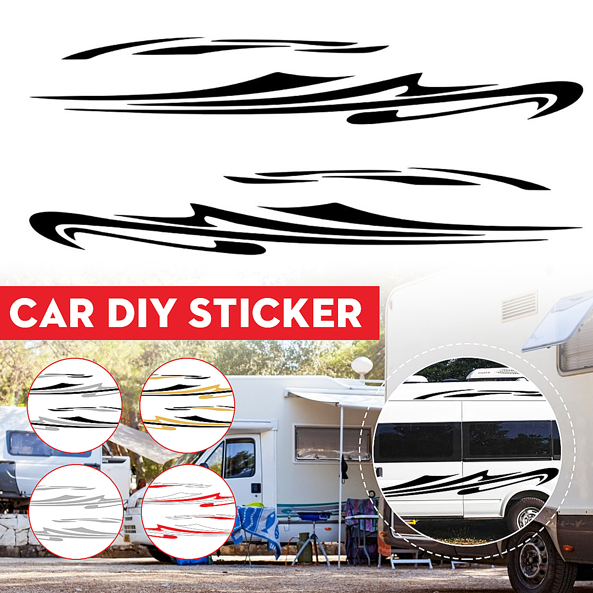 Stripes-Decal-Vehicle-Camper-Caravan-Motorhome-Stickers-For-Mercedes-Sprinter-1710004