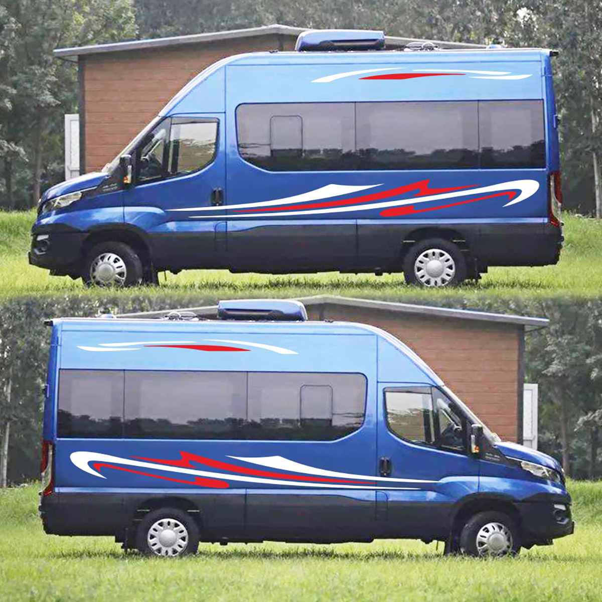 Stripes-Decal-Vehicle-Camper-Caravan-Motorhome-Stickers-For-Mercedes-Sprinter-1710004