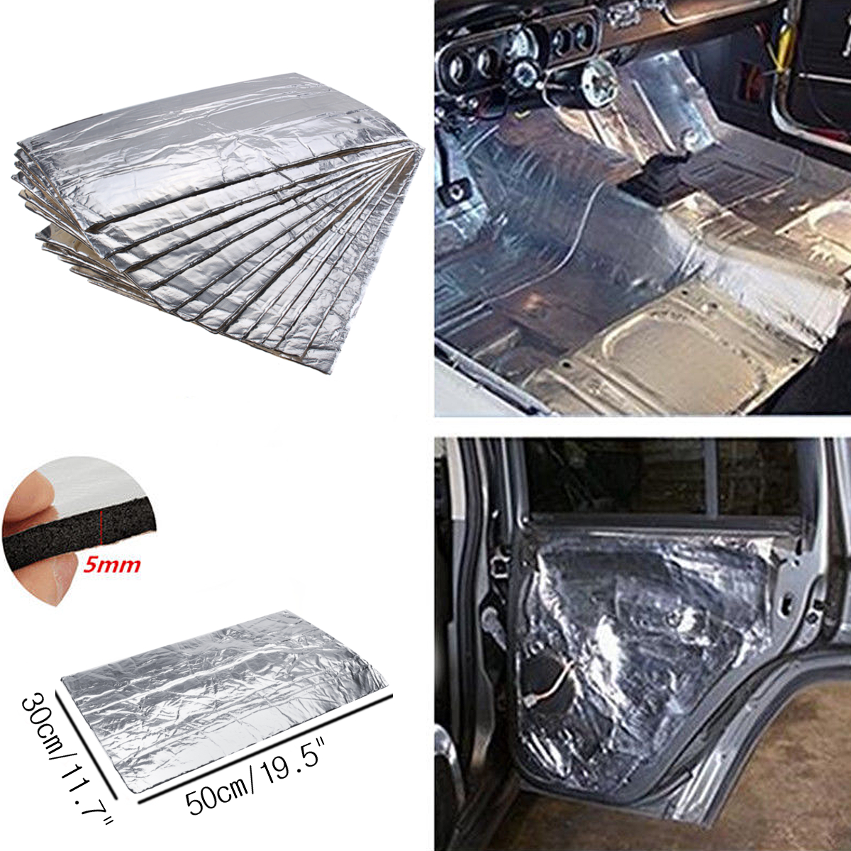12Pcs-5mm-Car-Firewall-Sound-Deadener-Heat-Insulation--Cotton-Deadening-Material-Mat-Pad-1576554