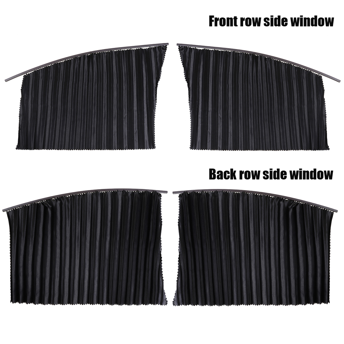 24PCS-Car-FrontRear-Window-UV-Protection-Sun-Shade-Curtain-Visor-Mesh-Cover-Shield-1796550