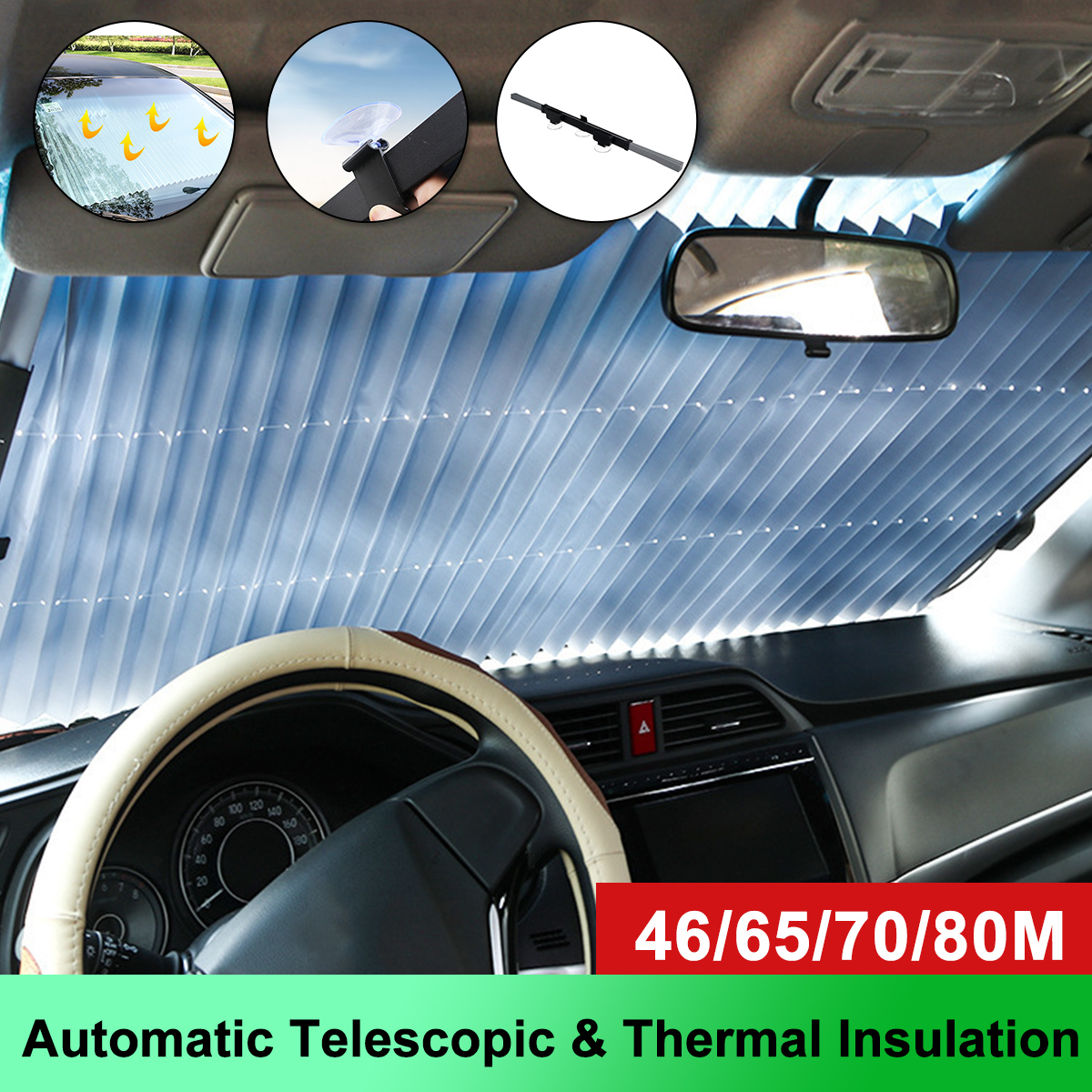 Front-Windshield-Car-Window-Sun-Block-Shade-Thermal--Fit-For-SUV-46-65-70-80cm-1697290