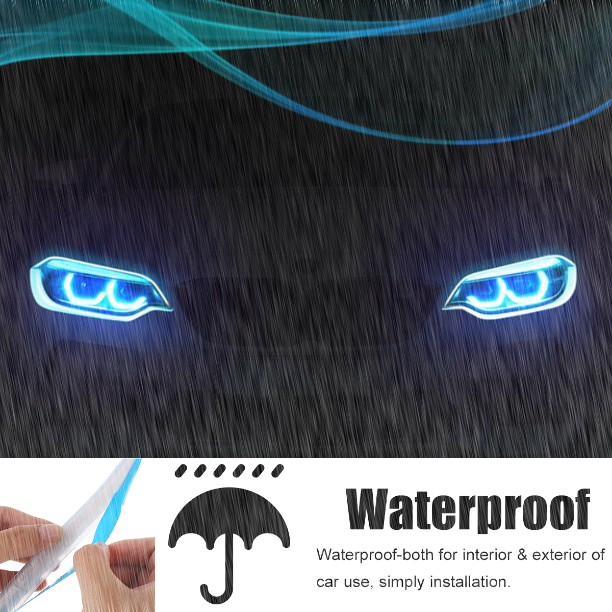 12V-10W-60CM-Car-LED-Strip-Light-Daytime-Running-Turn-Signal-Angel-Eye-Headlight-Lamp-Waterproof-1722461