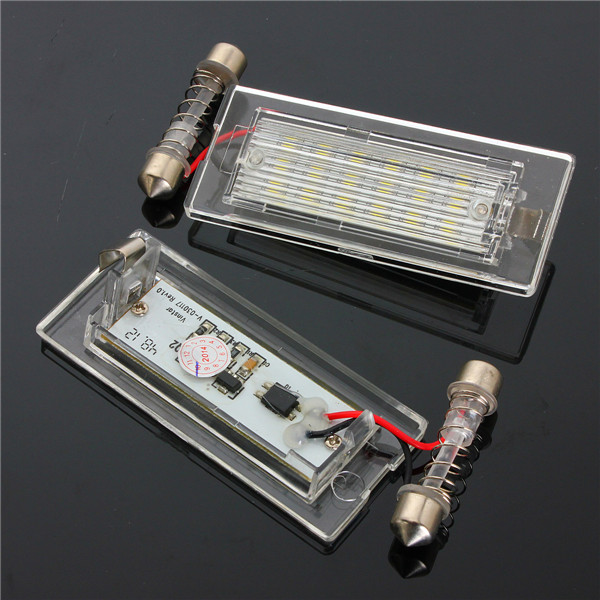 18-LEDs-Number-License-Plate-Lights-White-Lamp-for-BMW-X5-E53-X3-E83-966128
