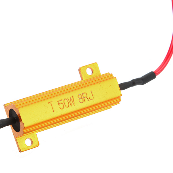 2-x-50W-8ohm-LED-Load-Resistors-Fix-Bulb-Fast-Hyper-Flash-Tail-Signal-Blink-1053002