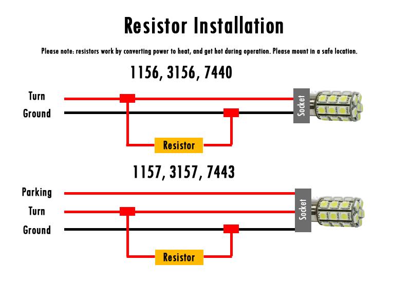 2-x-50W-8ohm-LED-Load-Resistors-Fix-Bulb-Fast-Hyper-Flash-Tail-Signal-Blink-1053002