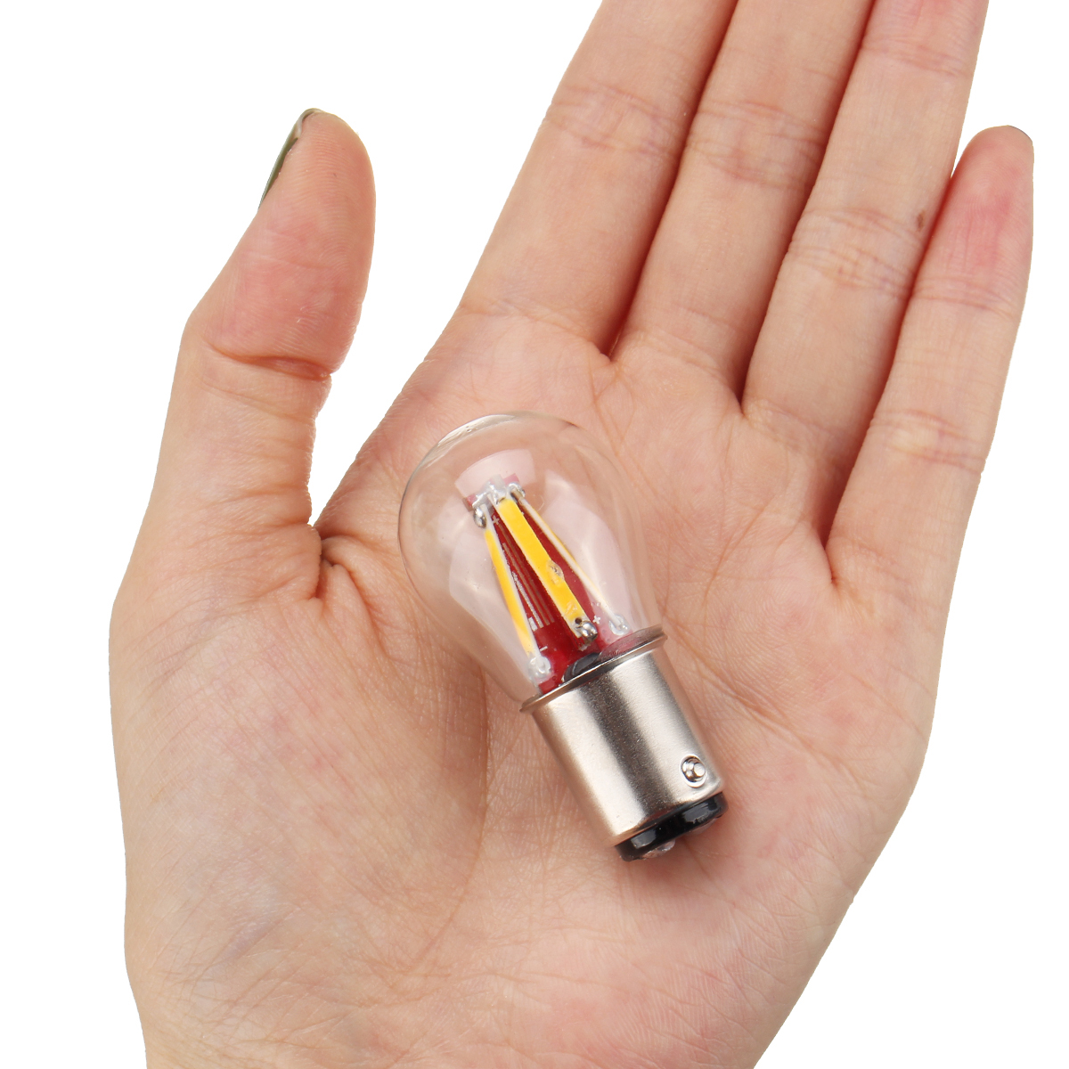 2PCS-Upgraded-1157-BAY15D-215W-Red-4-Filament-COB-LED-Stop-Brake-Lights-Bulb-Parking-Turn-Lamp-450LM-1612412