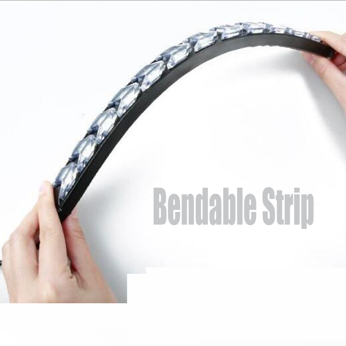2X-Flowing-LED-Lights-Flexible-DRL-Turn-Signal-Lamp-Strip-Switchback-WhiteAmber-1638006