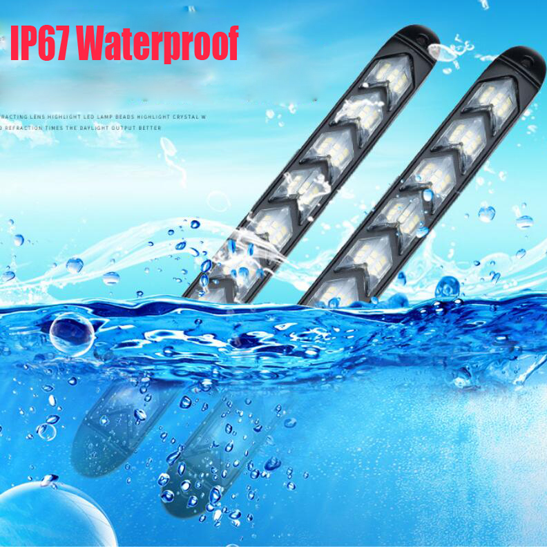 2X-Flowing-LED-Lights-Flexible-DRL-Turn-Signal-Lamp-Strip-Switchback-WhiteAmber-1638006