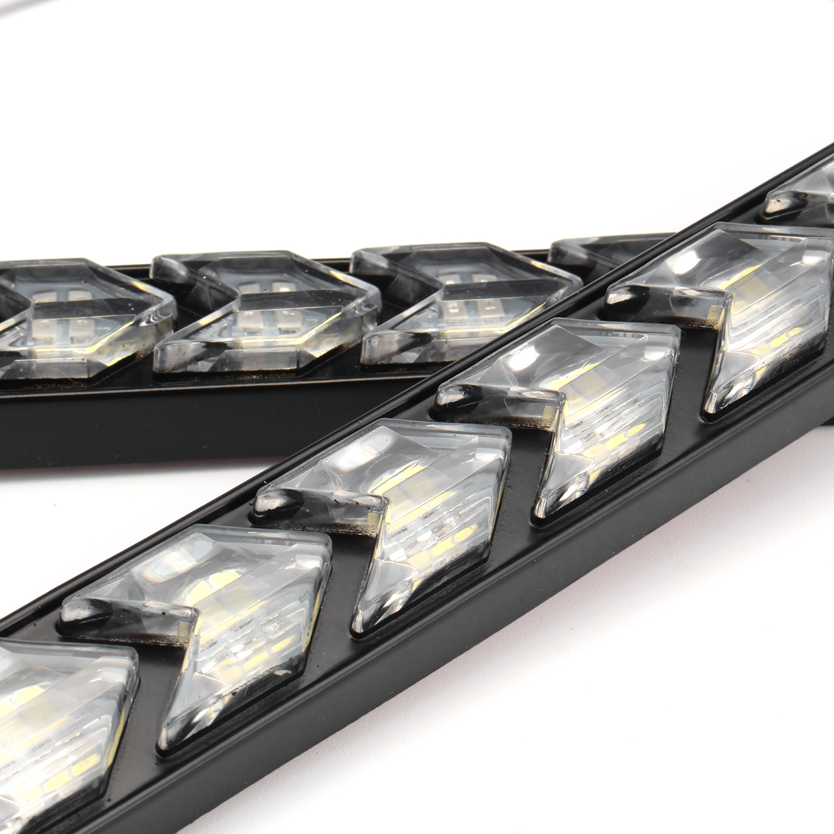 2X-Flowing-LED-Lights-Flexible-DRL-Turn-Signal-Lamp-Strip-Switchback-WhiteAmber-1638006