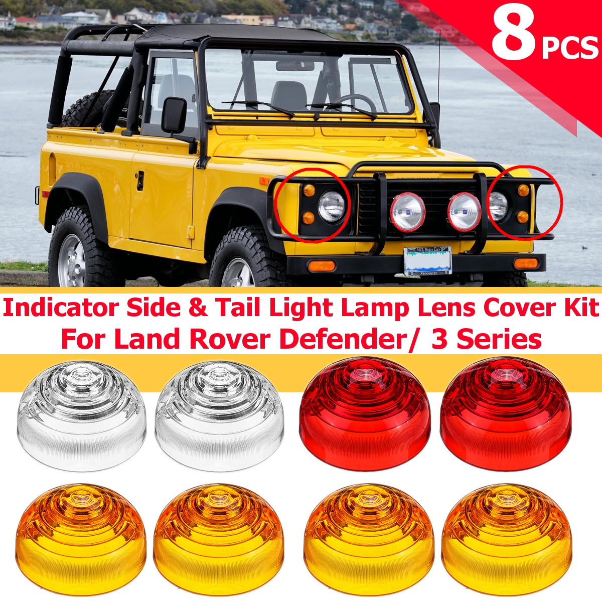 8PcsSet-Indicator-Side--Car-Tail-Light-Lamp-Lens-Cover-Kit-For-Land-Rover-Defender-1613305