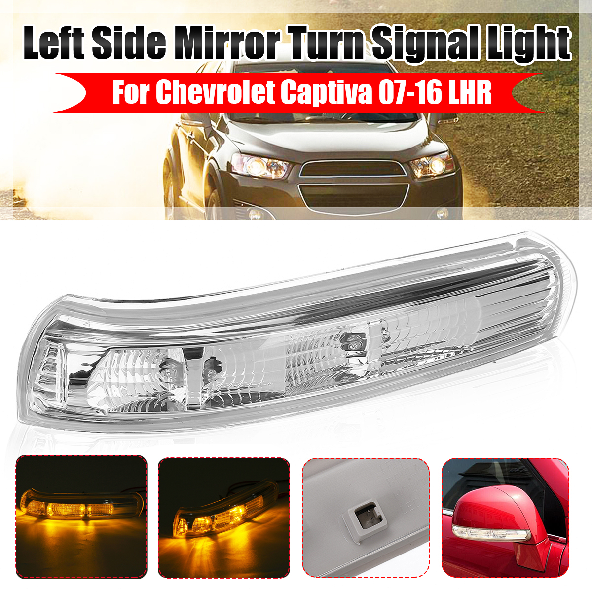 Car-LED-Side-Mirror-Lamps-Turn-Signal-Indicator-Lights-Left-For-Chevrolet-Captiva-07-16-LHR-1609250
