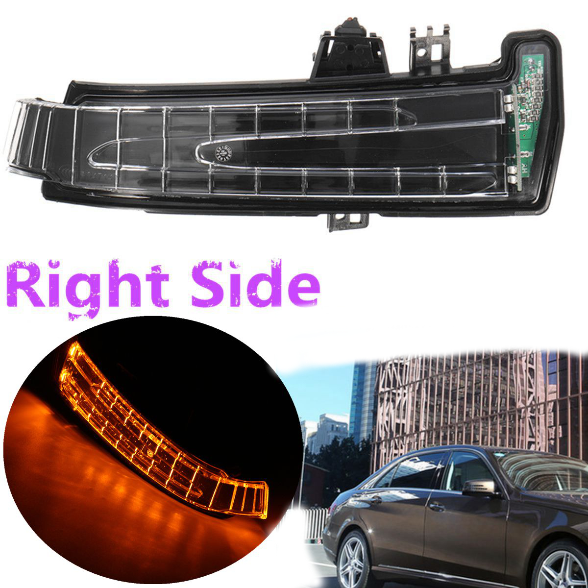 Car-Right-Side-Mirror-Running-Turn-Signal-Lights-lens-Fit-For-Mercedes-W204-W212-W221-1569868