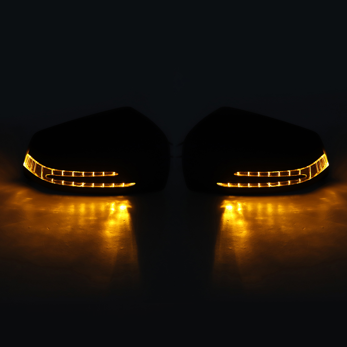 Car-Side-Mirror-Replacement-Cover-Cap-Black-with-LED-Turn-Signal-Light-for-Benz-W212-W204-W221-1463817