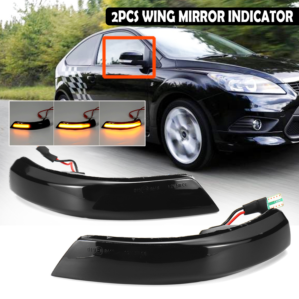 Dynamic-Amber-LED-Side-Rear-Mirror-Indicator-Turn-Signal-Lights-For-Ford-Focus-MK2-MK3-2008-2016-Mon-1572863