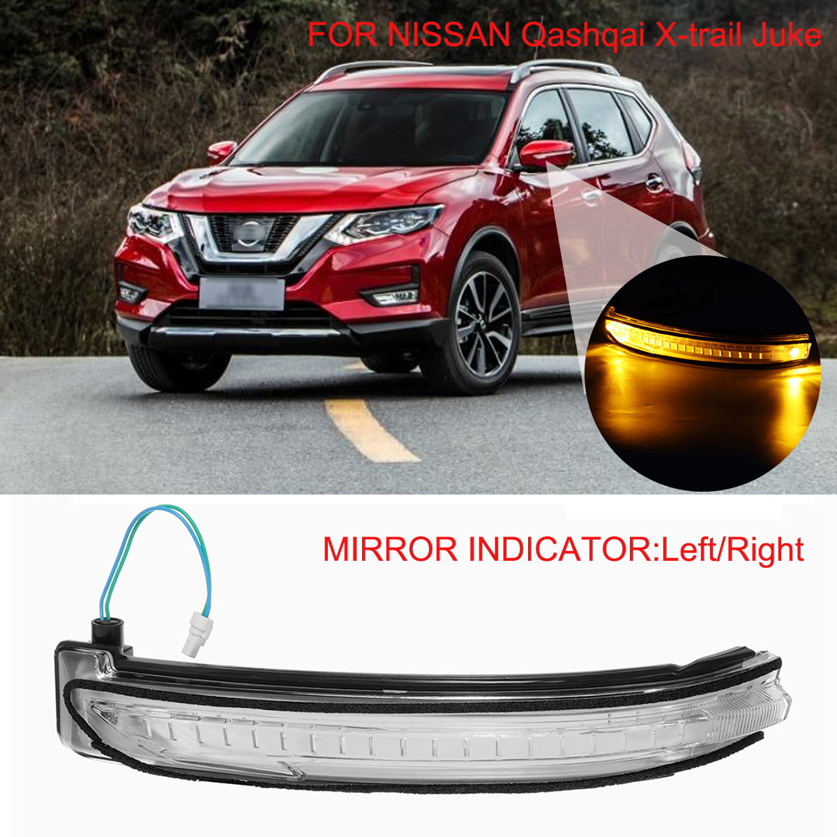 LED-Side-Mirror-Turn-Signal-Lights-Lens-Yellow-LeftRight-for-Nissan-Qashqai-X-trail-Juke-2013-2017-2-1465868