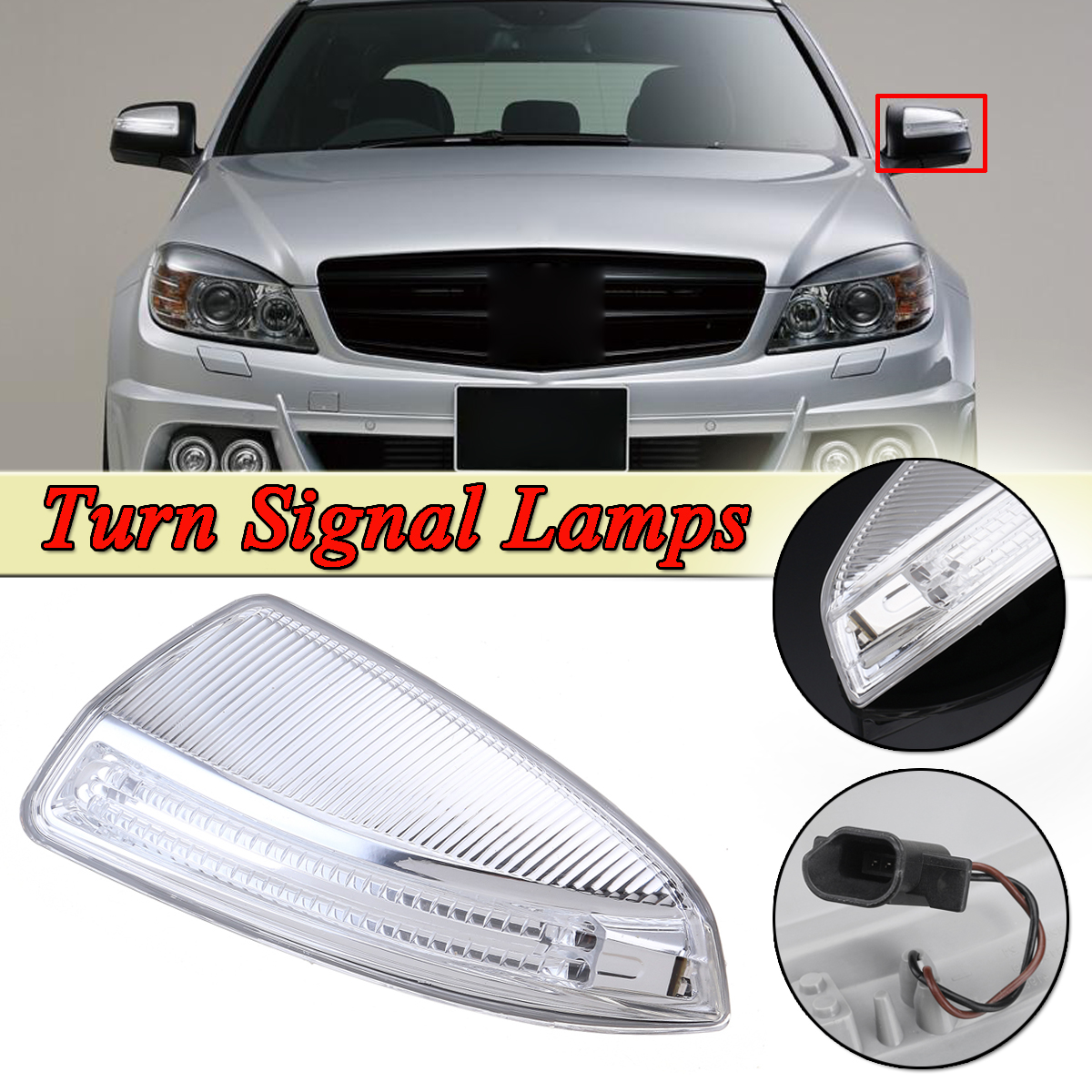 Left-Side-Mirror-Turn-Signal-Lights-Lamps-for-Mercedes-Benz-ML-Class-C-Class-W204-1417486