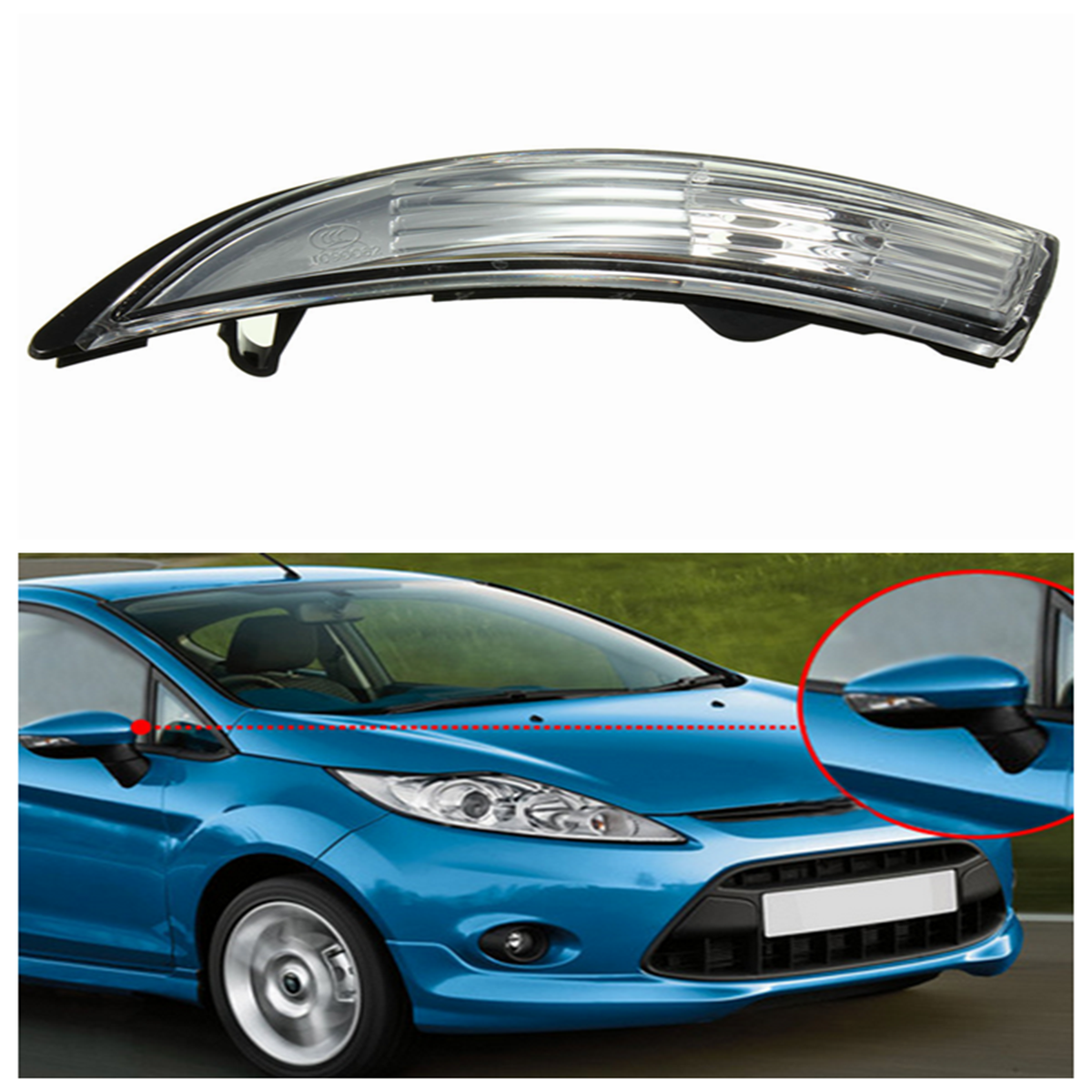 LeftRight-Side-Car-Door-Wing-Mirror-Indicator-Light-for-Ford-Fiesta-MK7-2008-2019-LHD-1544872