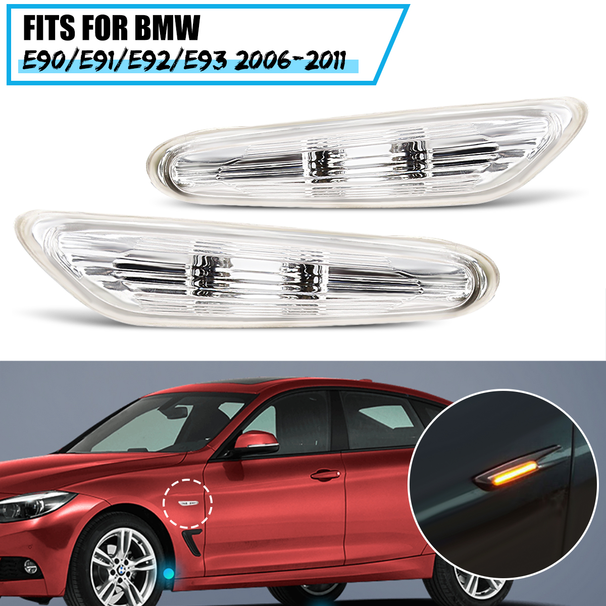 Pair-Car-Side-Marker-Lights-Left-Right-Turn-Indicator-Signal-Lamps-for-BMW-E90-E91-E92-E93-2006-2011-1542634