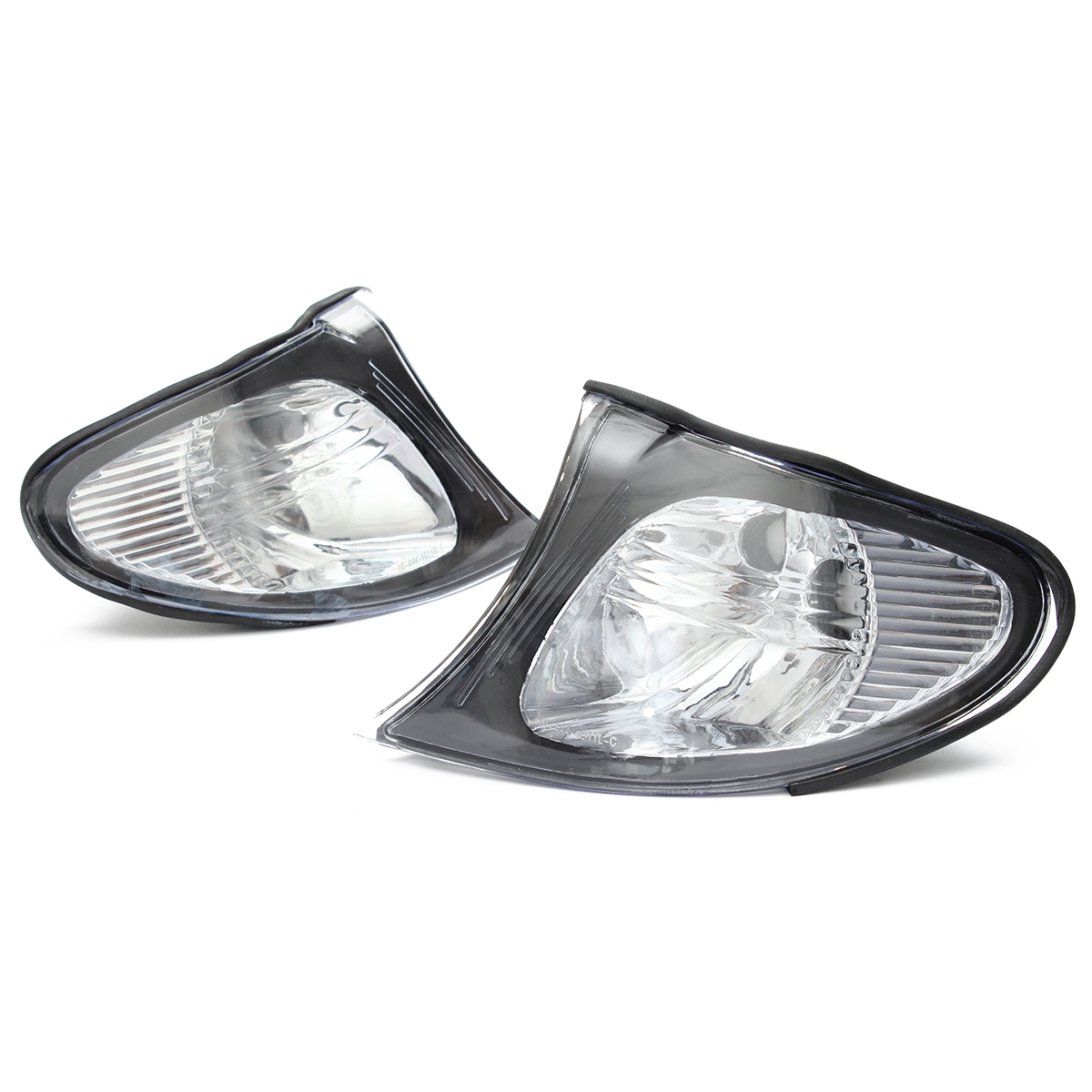Pair-Corner-Lights-Side-Light-For-BMW-E46-3-Series-4DR-02-05-325i-330i-Clear-Lens-1053612