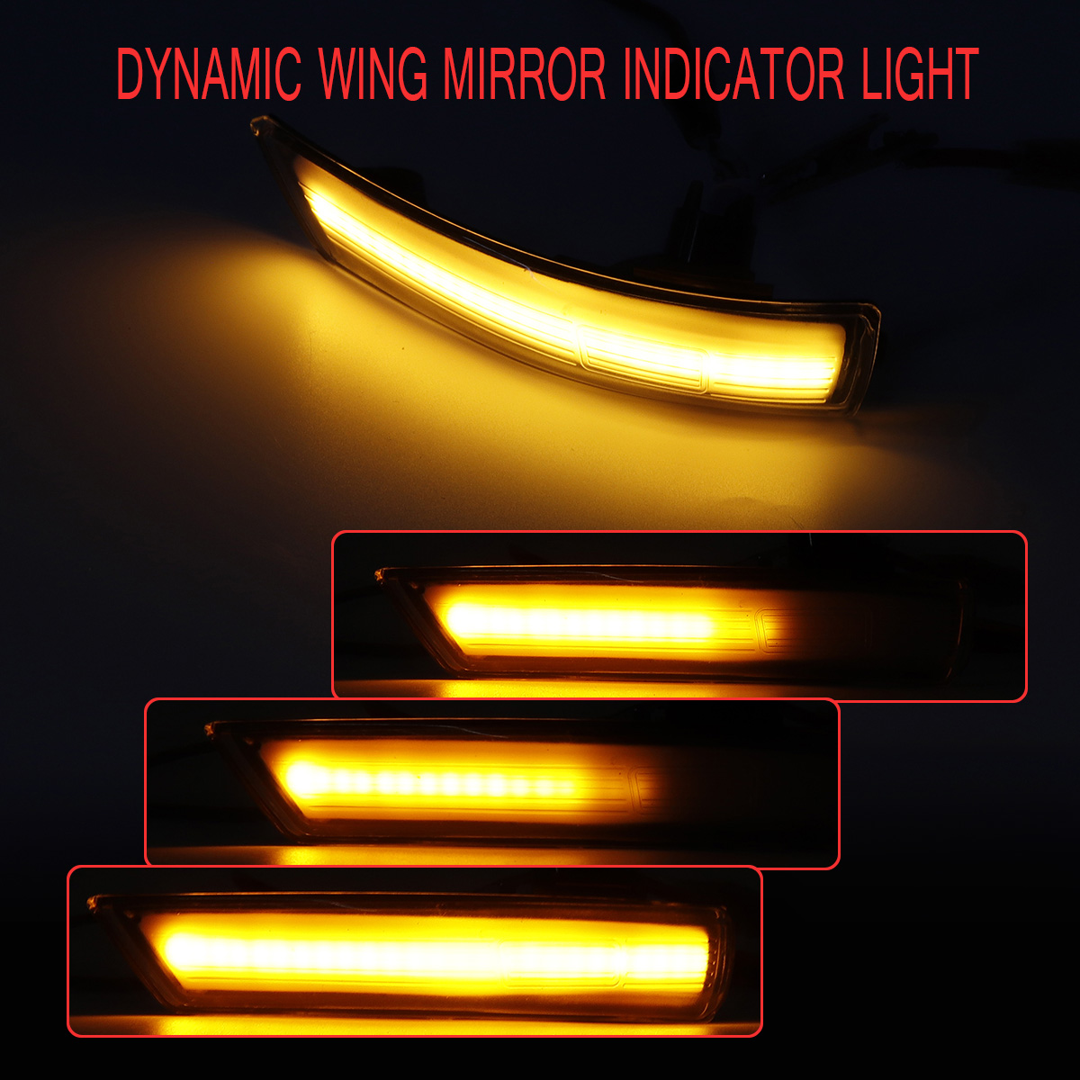 Pair-Dynamic-Door-Wing-Mirror-LED-Turn-Indicator-Signal-Lights-Amber-For-Ford-Focus-MK2-MK3-Mondeo-M-1609791