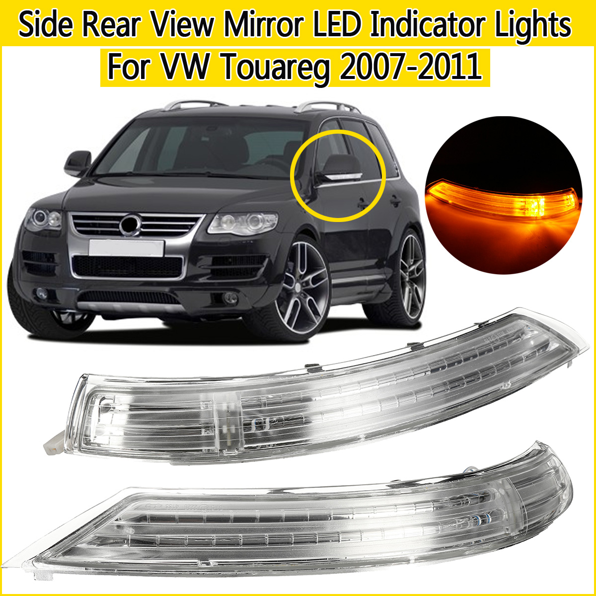 Side-Rear-View-Mirror-LED-Turn-Signal-Lights-Amber-LeftRight-for-VW-Touareg-2007-2011-1464640