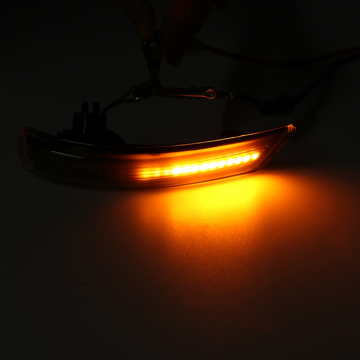 Smoked--LED-Dynamic-Turn-Signal-Lights-Side-Mirror-Blinker-Indicator-Lamp-Yellow-Pair-For-Ford-Focus-1542759