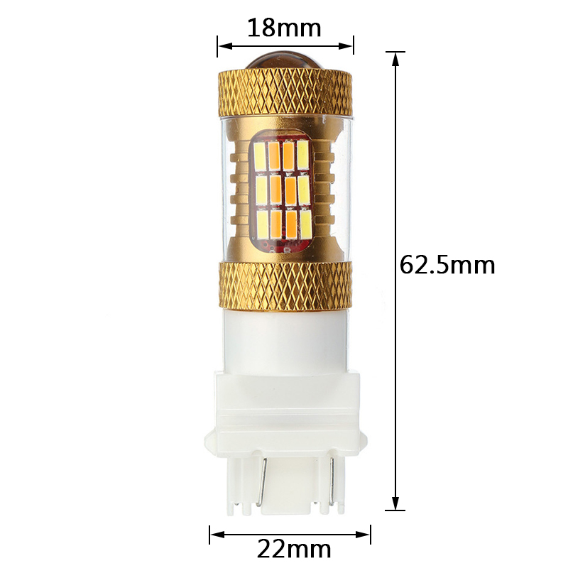 T25-3157-DC10-30V-27W-1400LM-4014-54-LED-Yellow-Car-Turn-Lights-White-DRL-Daytime-Running-Lights-1286996