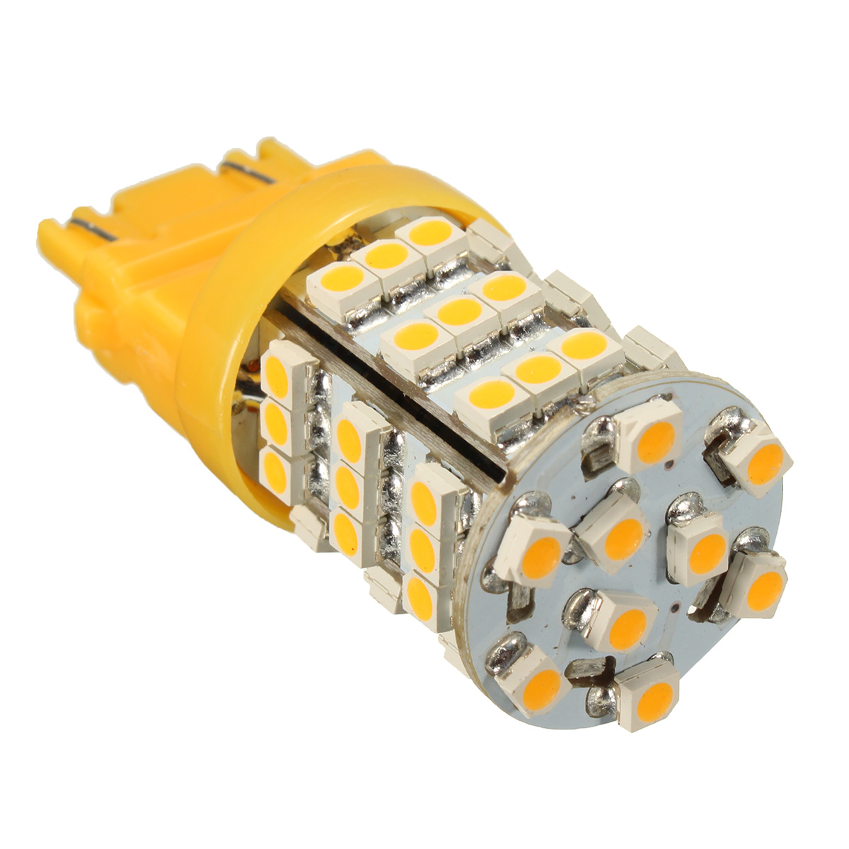 Universal-3157-Amber-Yellow-54SMD-LED-Turn-Signal-Blinker-Corner-Light-Lamp-Bulb-1027959