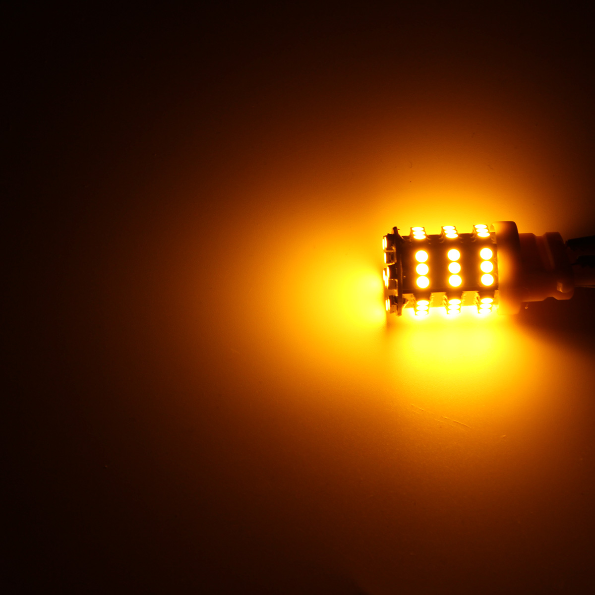 Universal-3157-Amber-Yellow-54SMD-LED-Turn-Signal-Blinker-Corner-Light-Lamp-Bulb-1027959