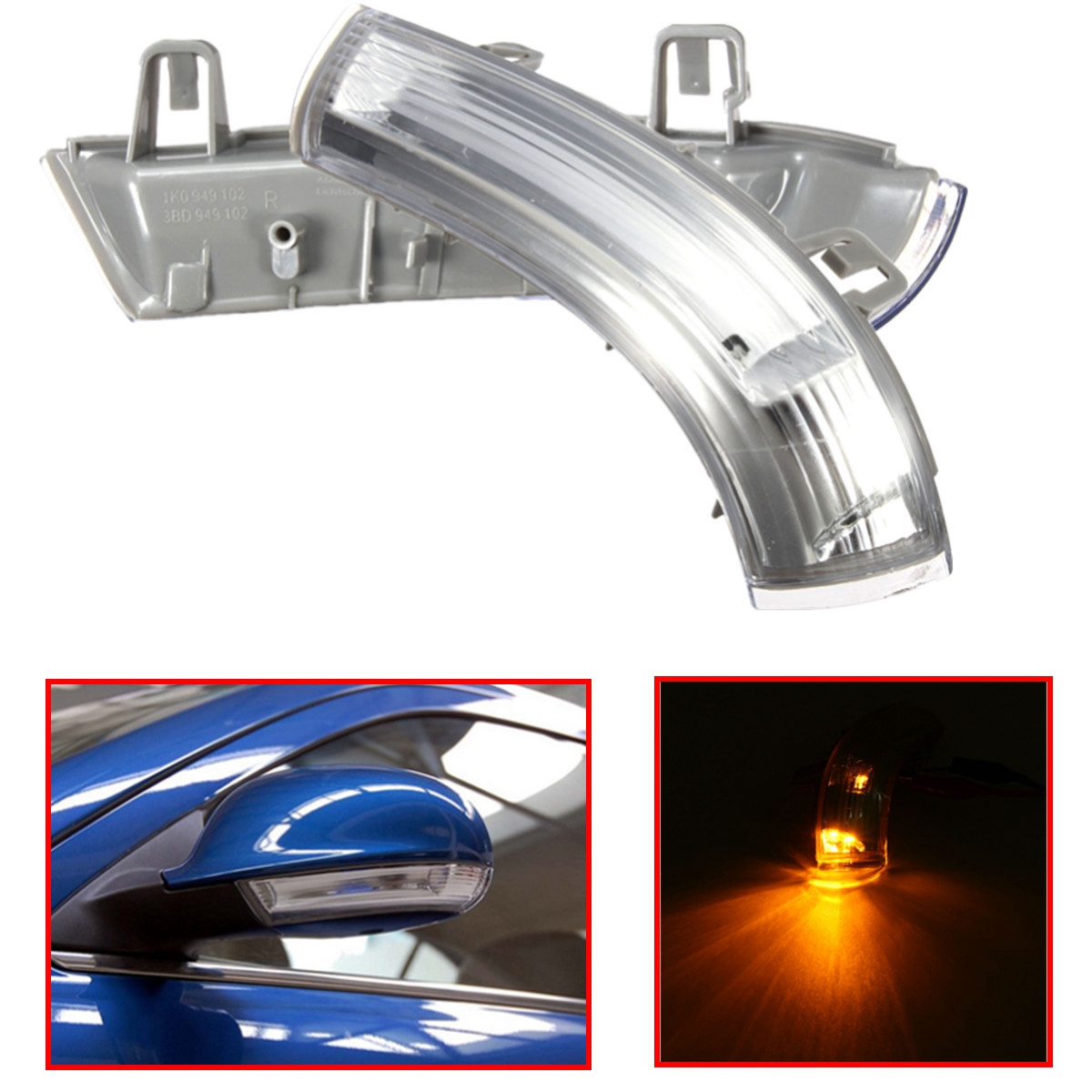 Wing-Mirror-Indicator-Turn-Signal-LED-Lens-Bulb-For-VW-Golf-Jetta-Passat-1049910